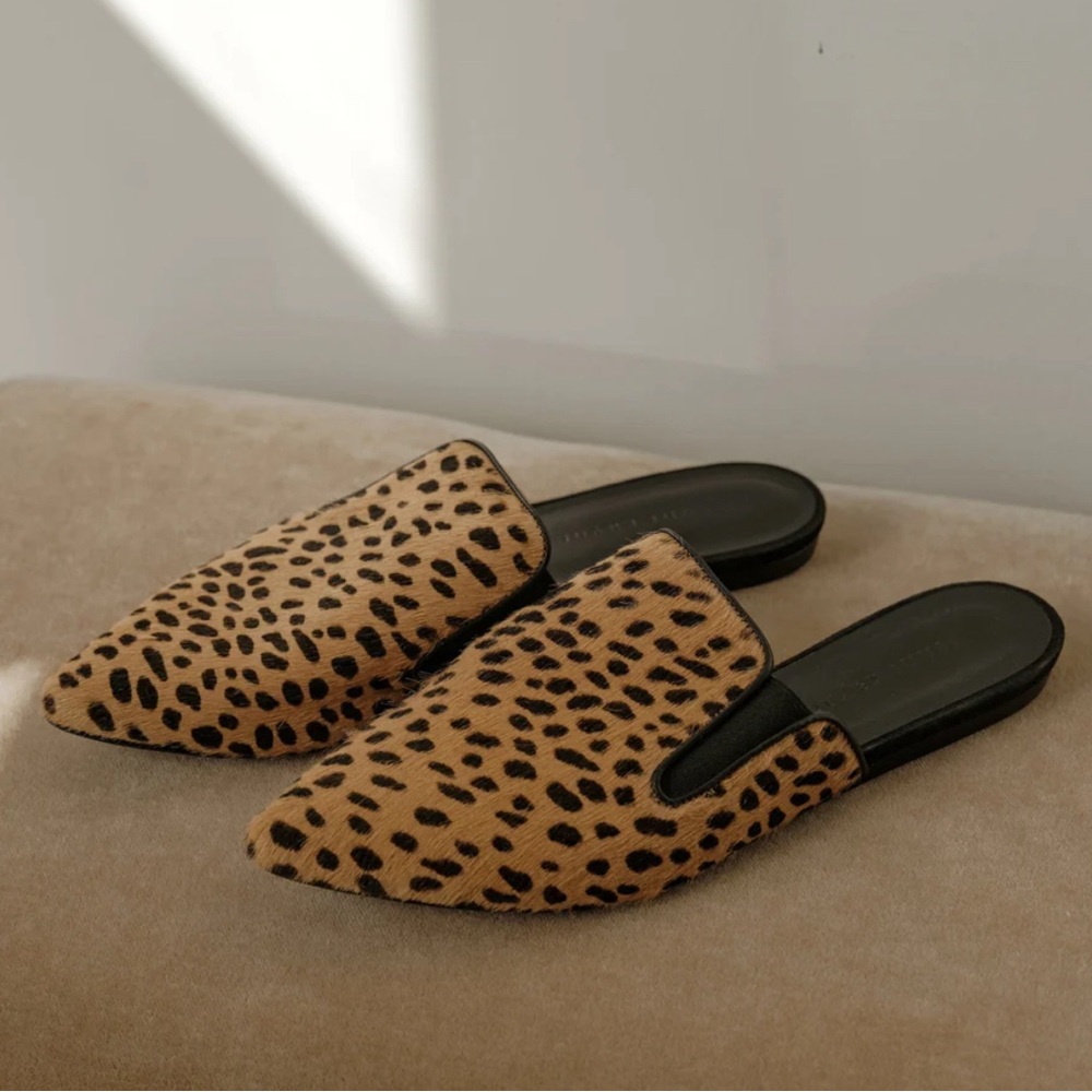 Jenni Kayne Pony Hair Mule Cheetah